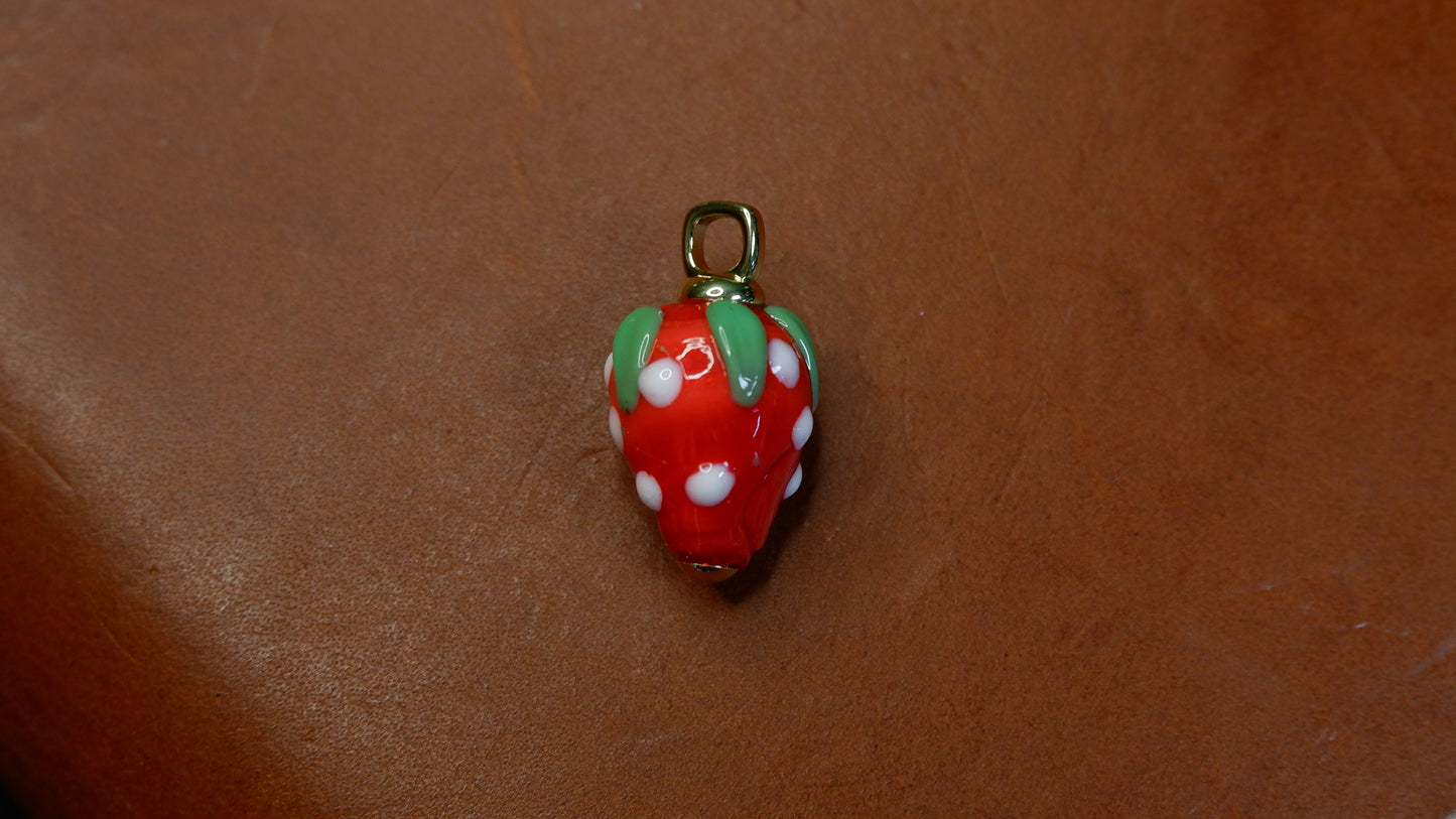 The Painted Strawberry Journal Charm