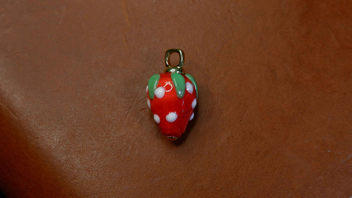 The Painted Strawberry Journal Charm
