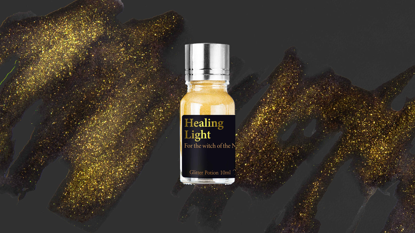 Healing Light Glitter Potion - Wearingeul Fountain Pen Ink