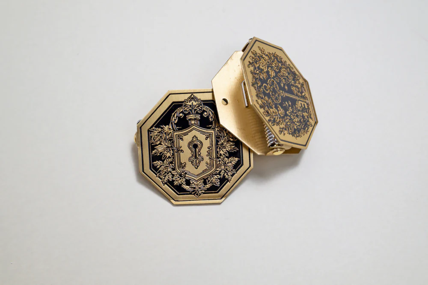 Lock and Key Metal Journal Clips