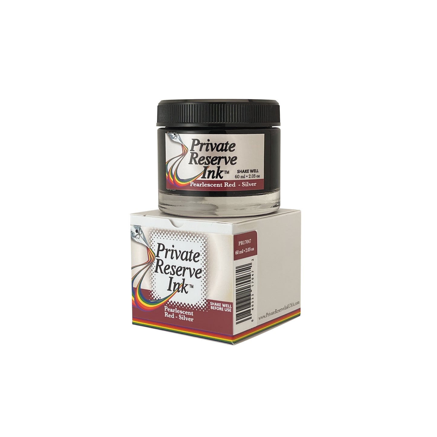 Pearlescent Red-Silver - Private Reserve Fountain Pen Ink