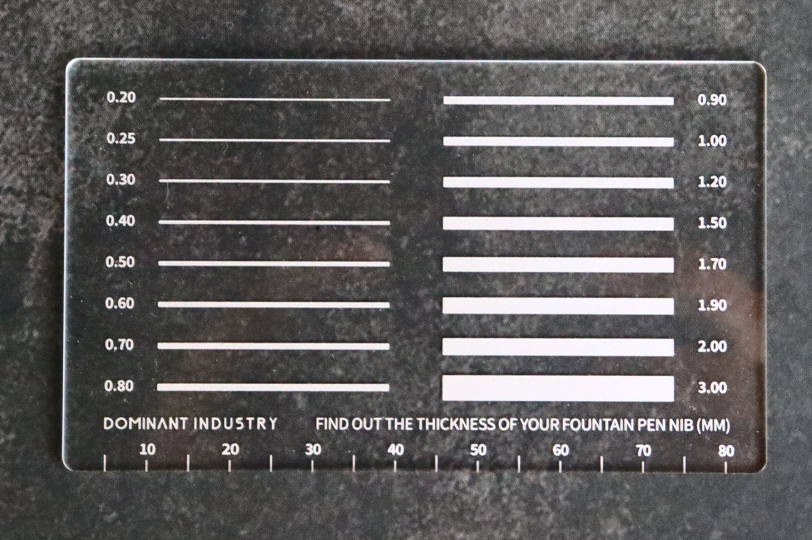 MM Pad | Fountain Pen Nib Thickness Gauge