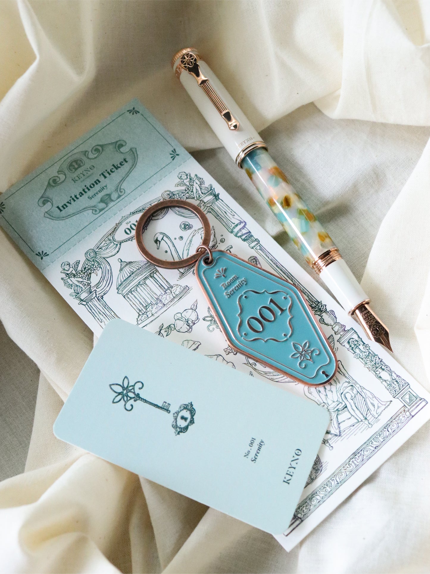 Keyno Stay.tionery No. 001 - Serenity Fountain Pen
