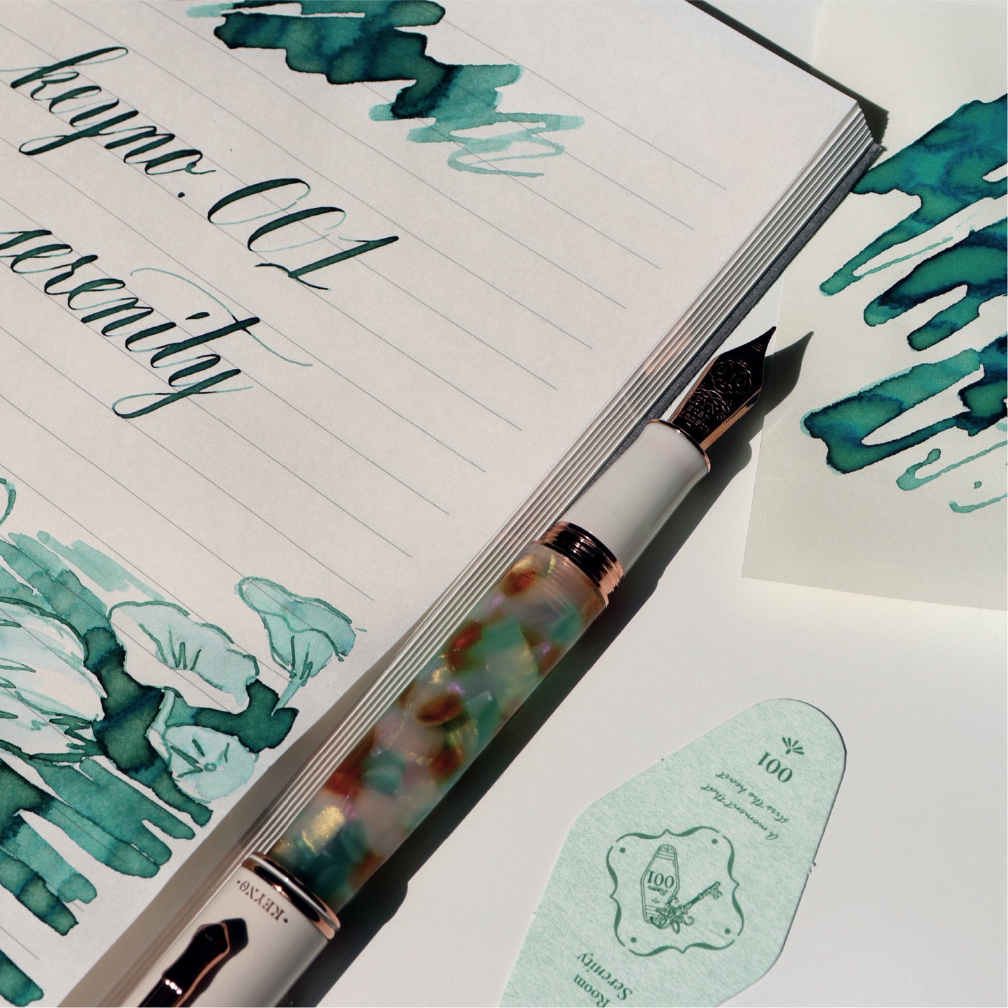 Keyno Stay.tionery No. 001 - Serenity Fountain Pen