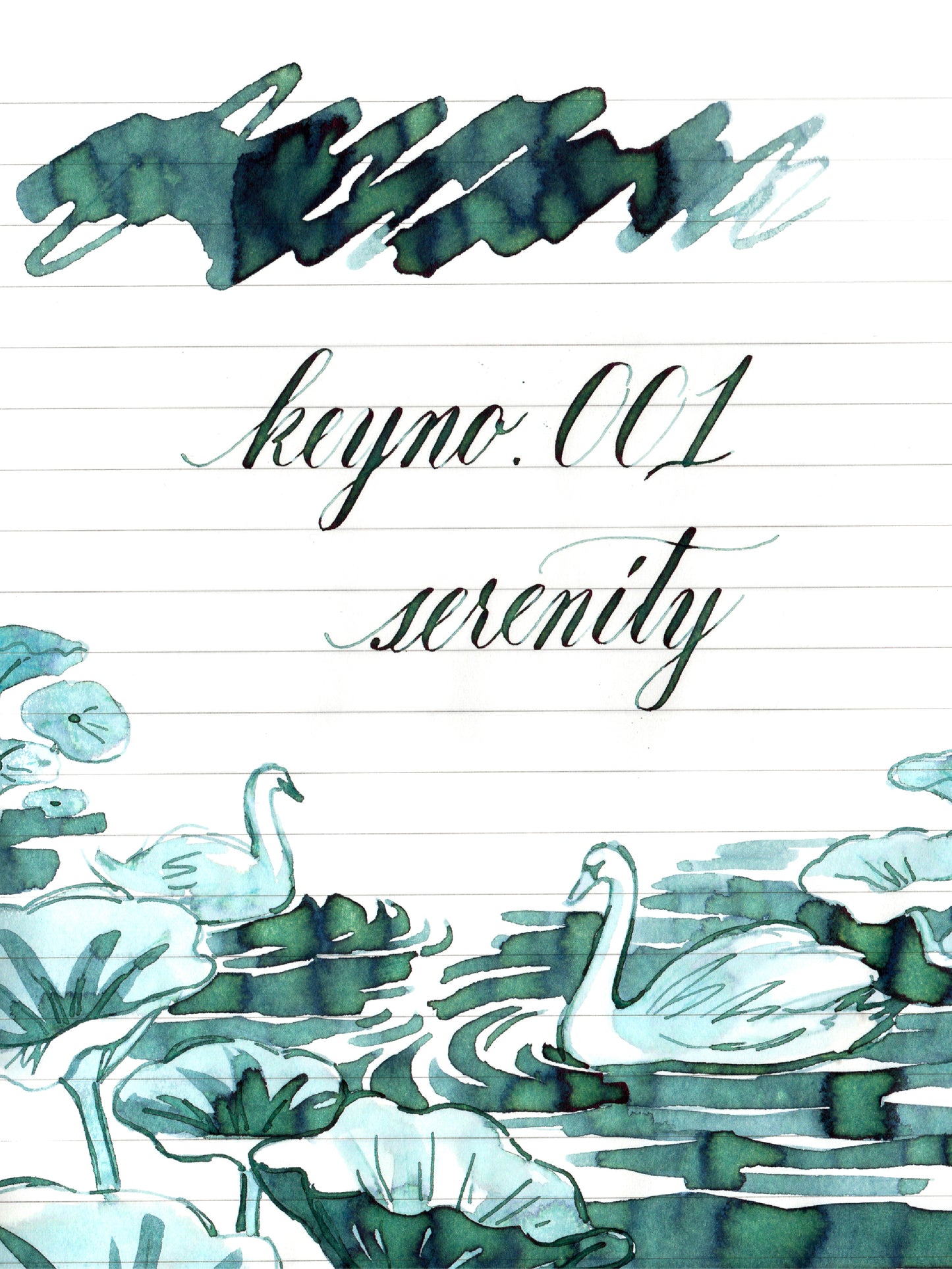 Keyno Stay.tionery Ink - No. 001 Serenity
