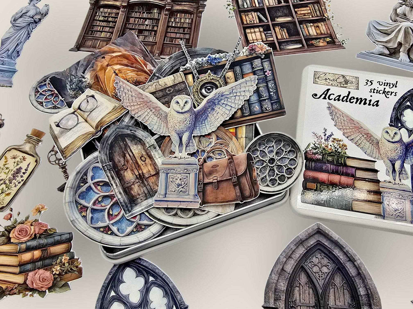 Academia Sticker Tin Box