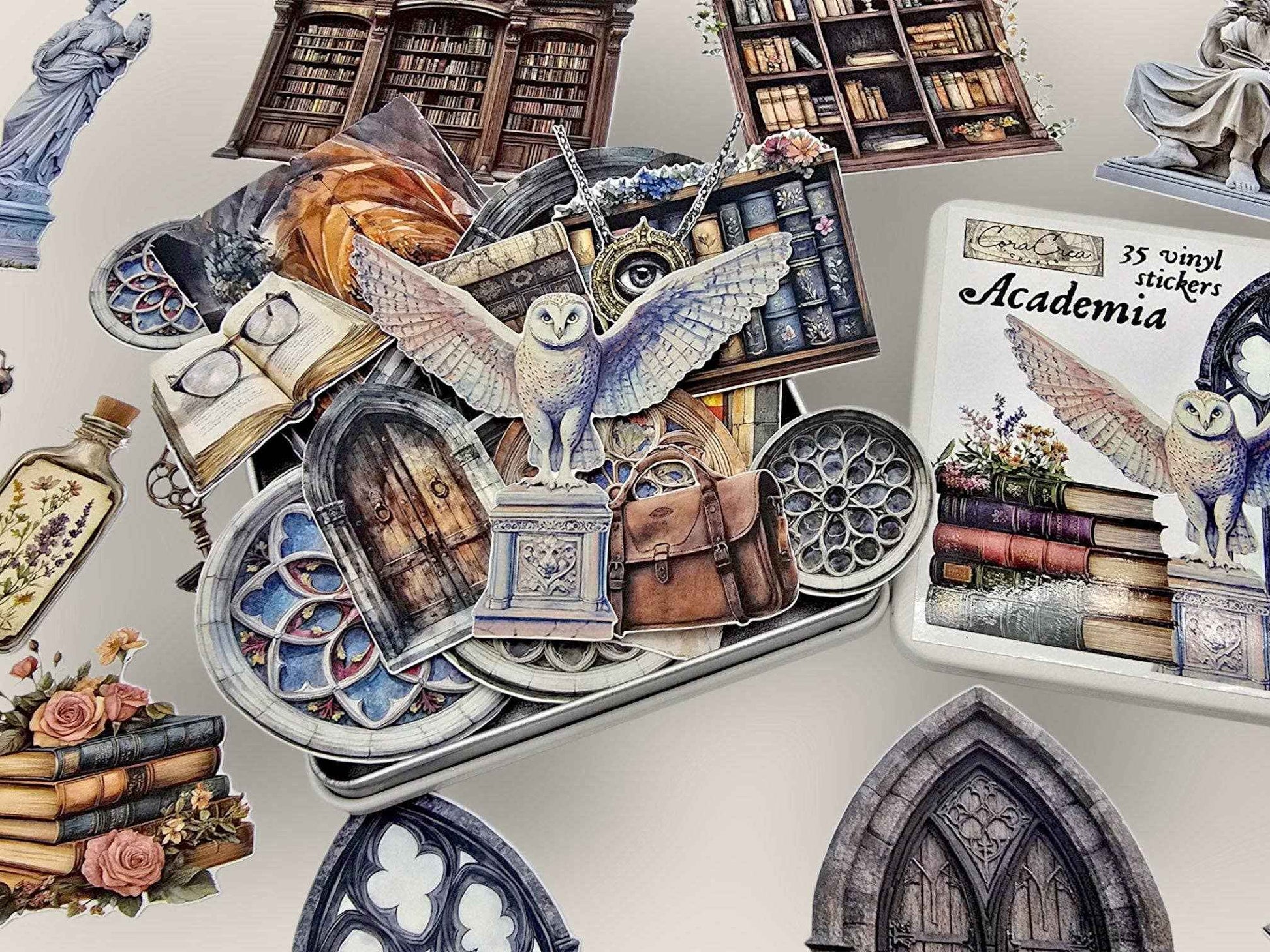 Academia Sticker Tin Box