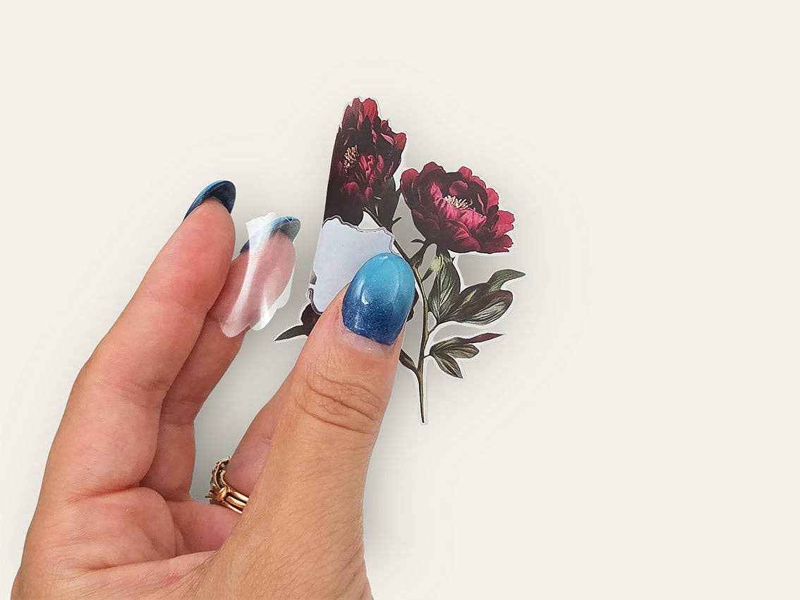 Moody Flowers Sticker Tin Box