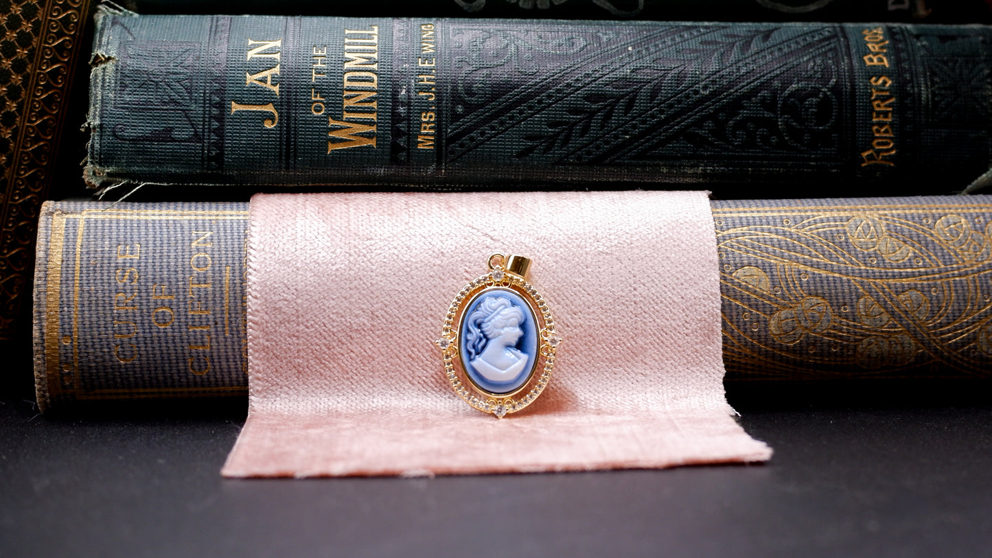 Gold-Filled Cameo Journal Charms