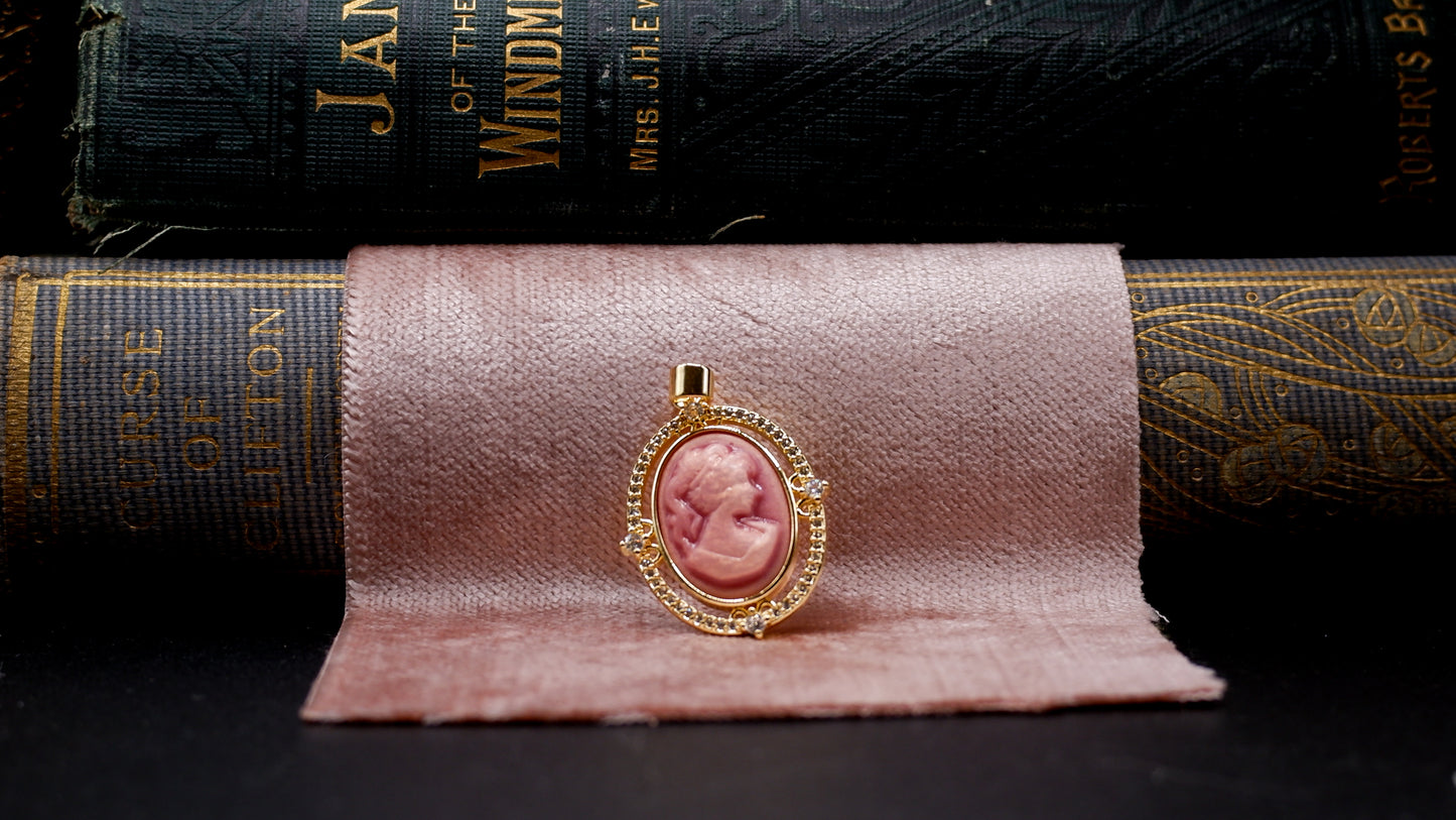 Gold-Filled Cameo Journal Charms