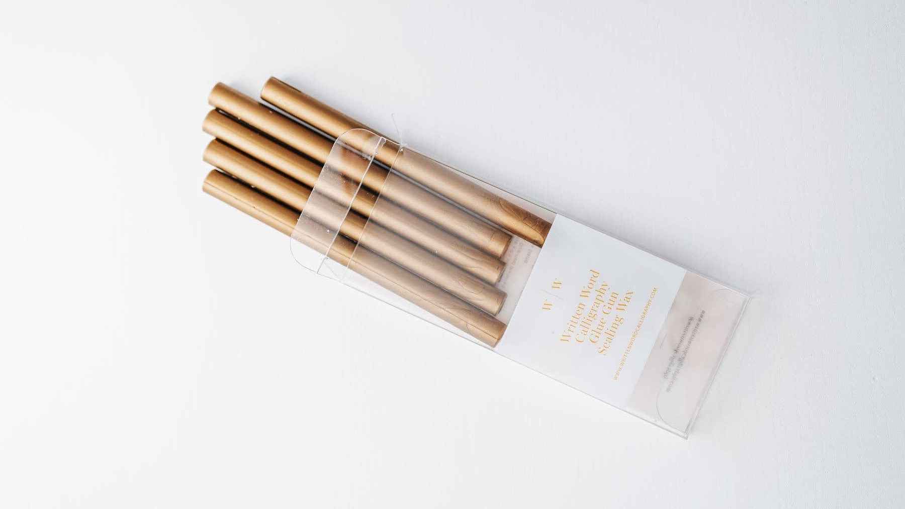Gold Glue Gun Sealing Wax (Box of 5 Sticks)