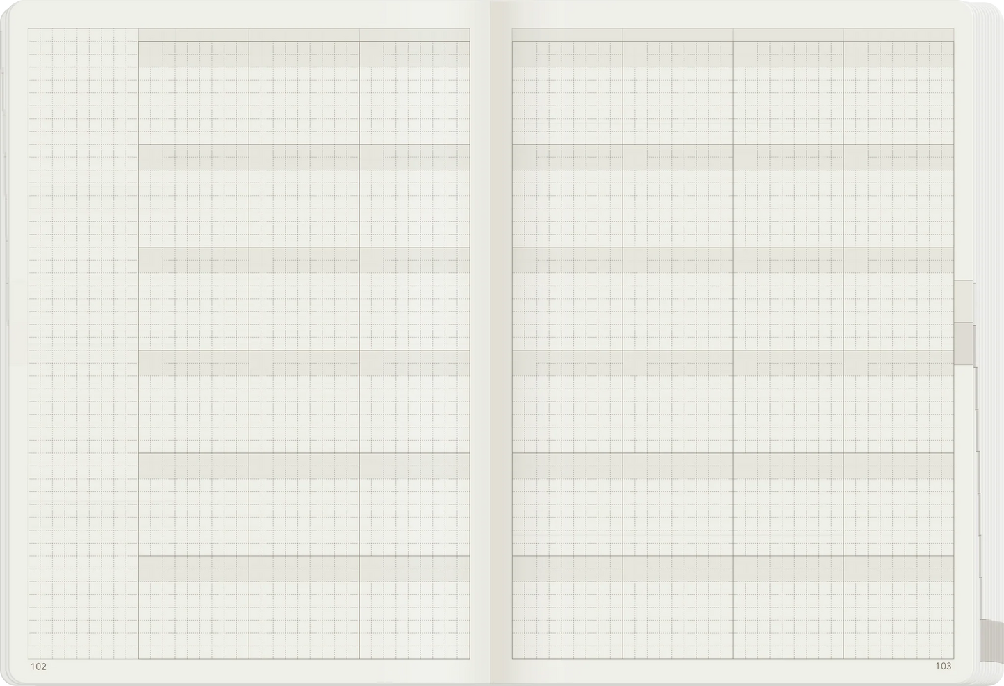 Wonderland 222 A5 Core Undated Weekly Planner - Unstacked Weekends