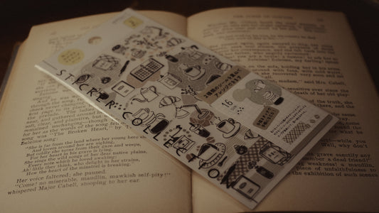 Midori Planner Stickers - Monotone Cafe