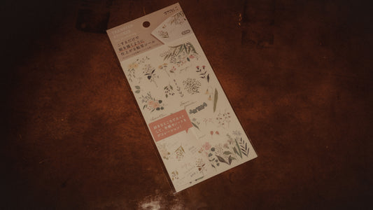 Midori Transfer Stickers - Flowering Plants