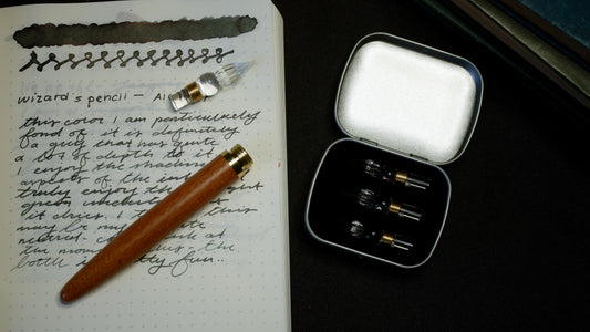 The Threaded-Nib Dip Pen & Rest