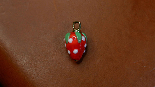 The Painted Strawberry Journal Charm