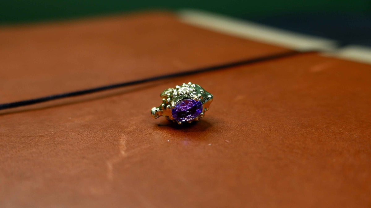 The Tiny Pufferfish Journal Charm