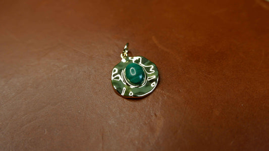 The Malachite Medallion Journal Charm