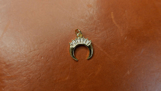 The Gilded Crescent Journal Charm
