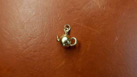 The Little Teapot Journal Charm (24k Filled)