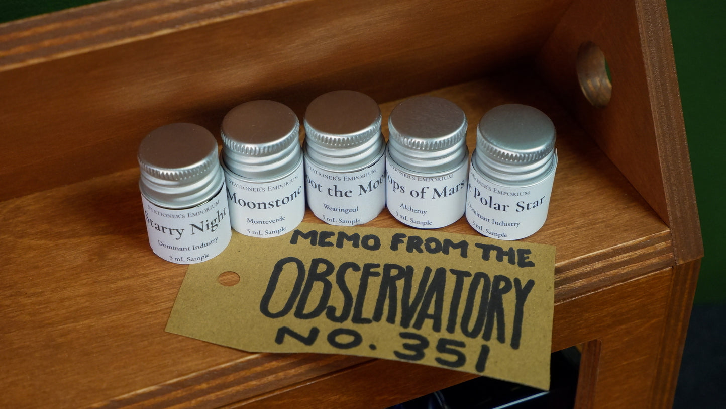 The Bottled Archive : Memo from the Observatory No. 351