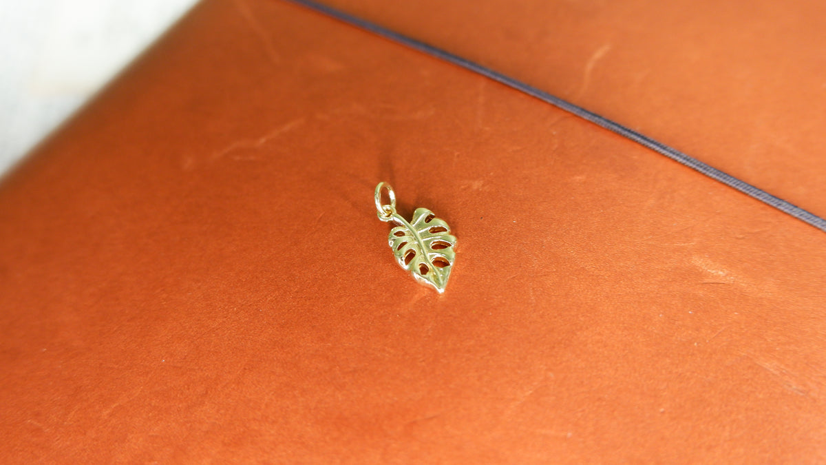 Glasshouse Leaf Journal Charm