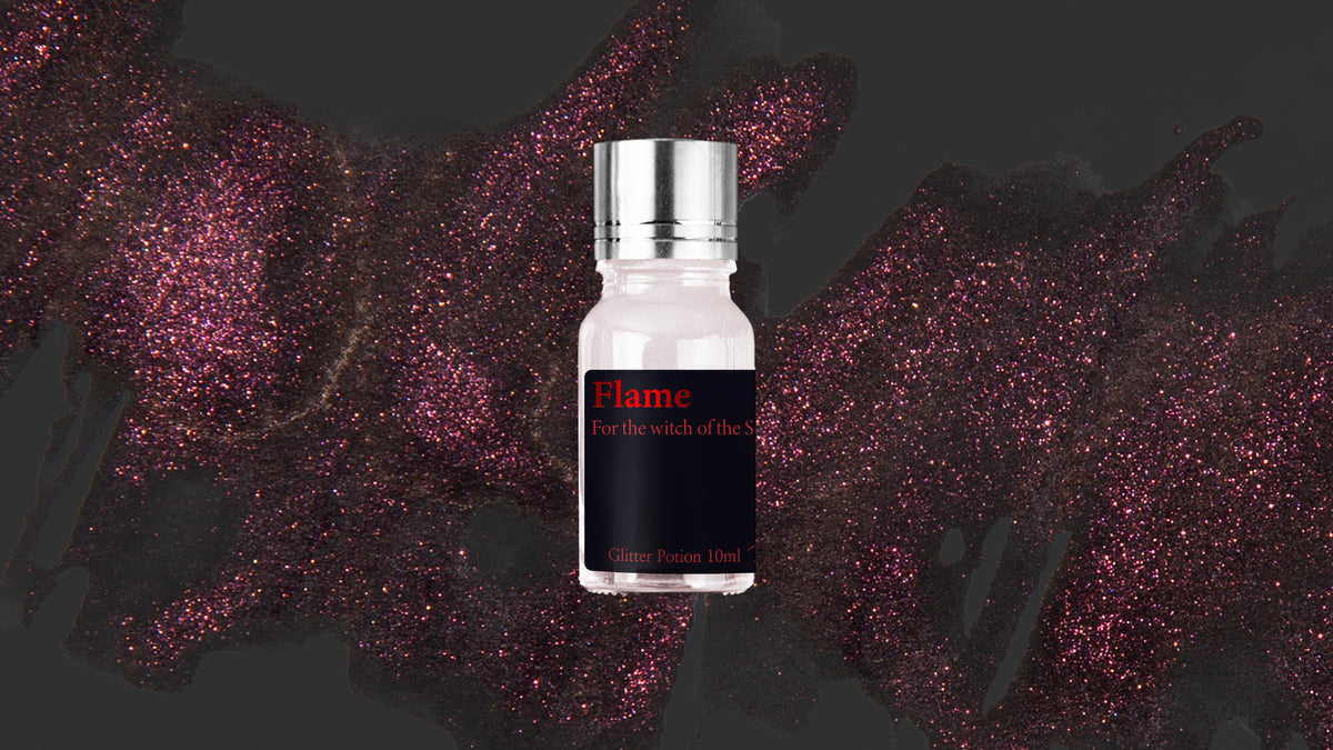 Flame Glitter Potion - Wearingeul Fountain Pen Ink