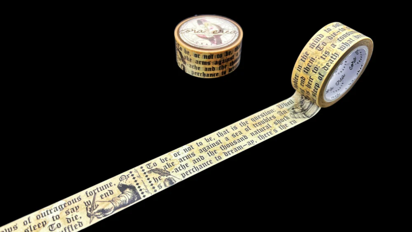Shakespeare Washi Tape
