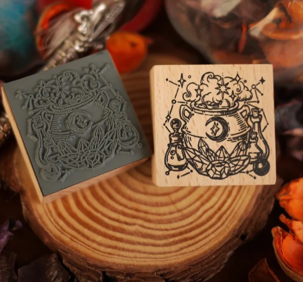Conjurer’s Recipes Wood Stamp