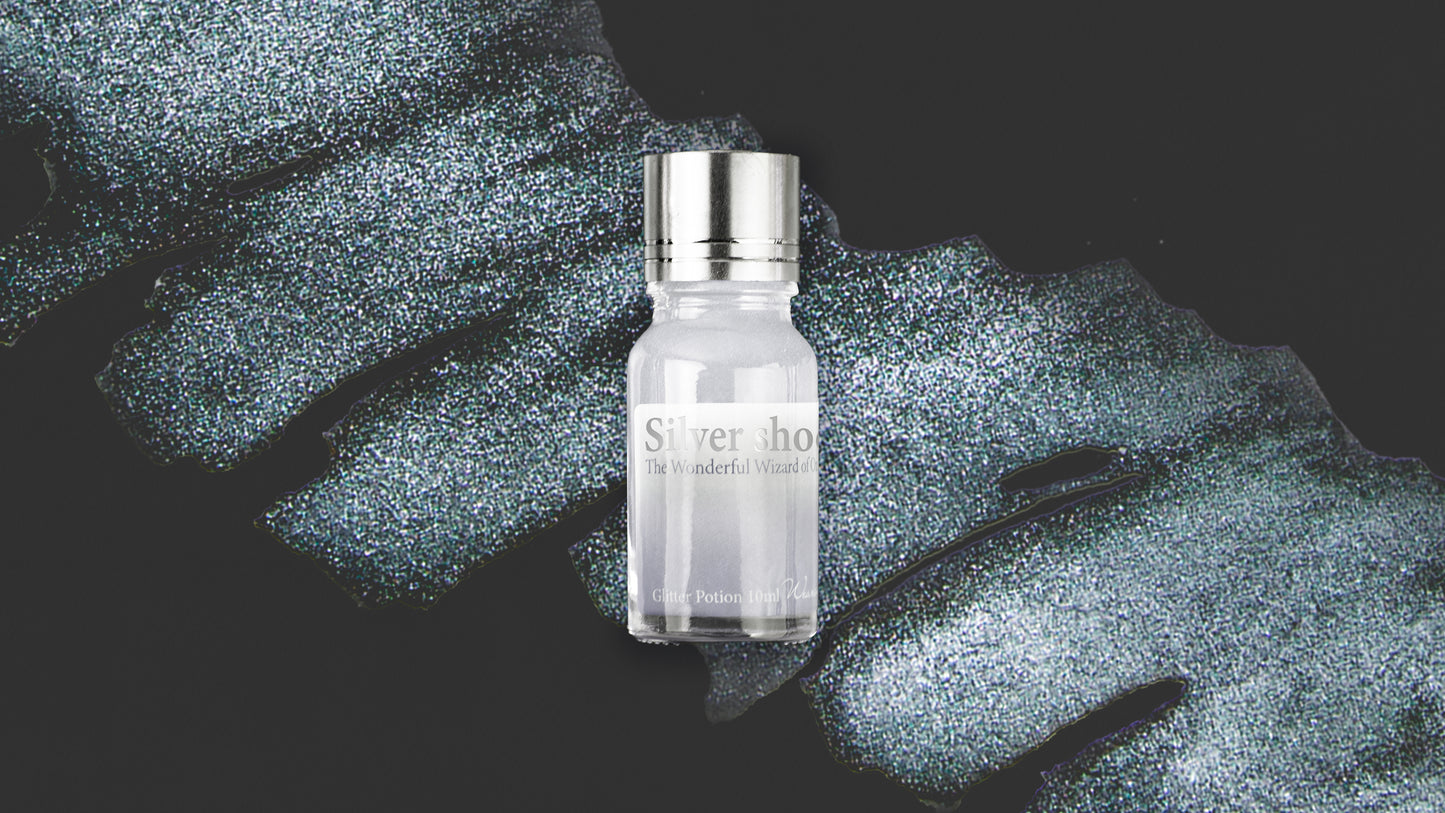Silver Shoes Glitter Potion - Wearingeul Fountain Pen Ink
