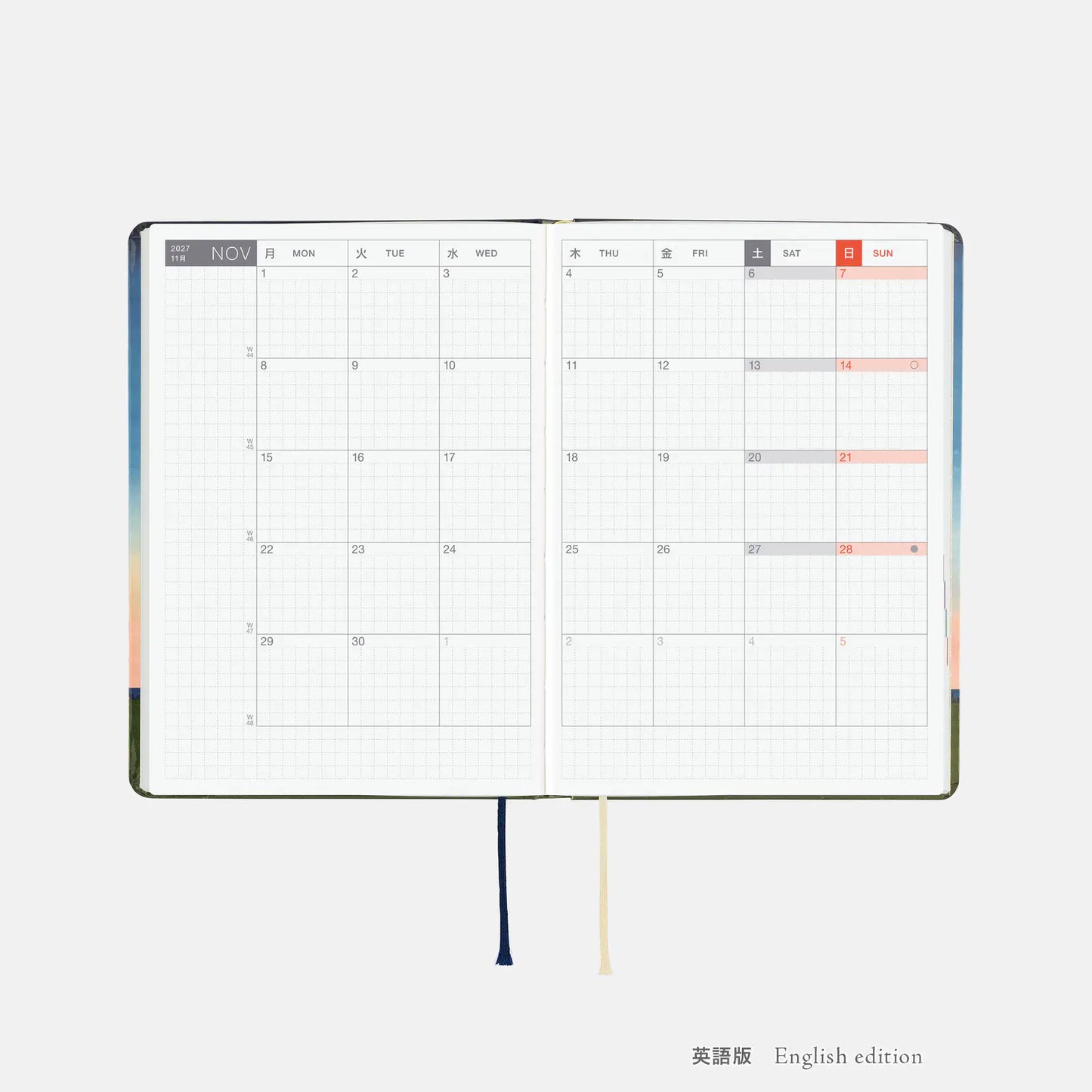 Hobonichi Techo A6 HON 2027 -  Hiroko Kubota: String Telephone Until the Moon is Full