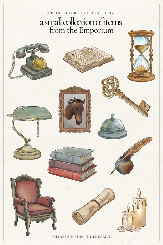 A Small Collection of Objects from the Emporium | Guild Sticker Sheet