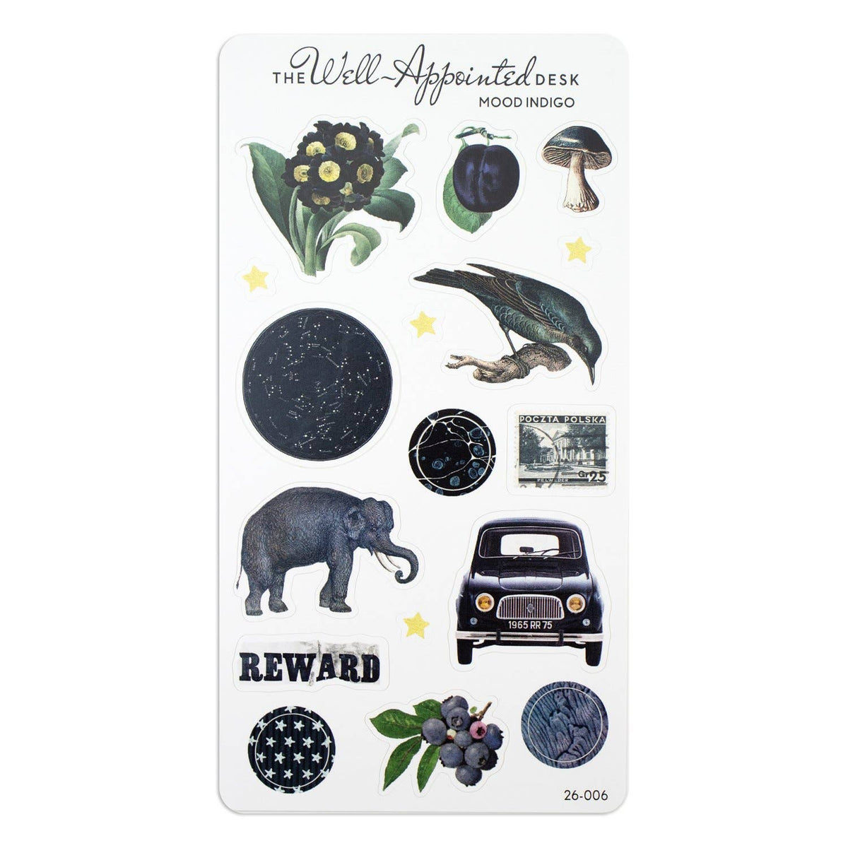 Mood Indigo Sticker Sheet