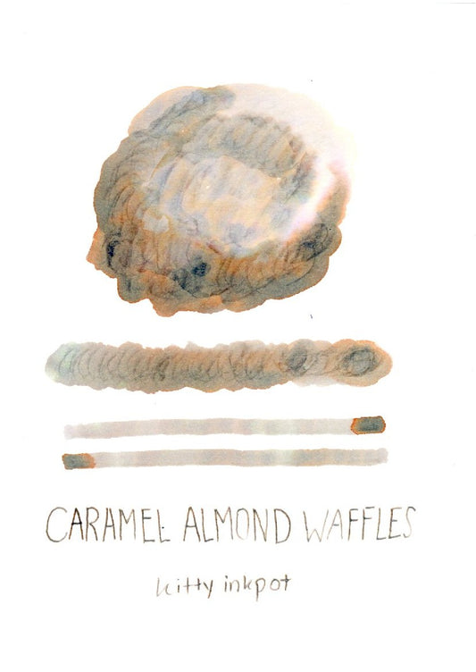 Caramel Almond Waffles - Kitty Inkpot Fountain Pen Ink