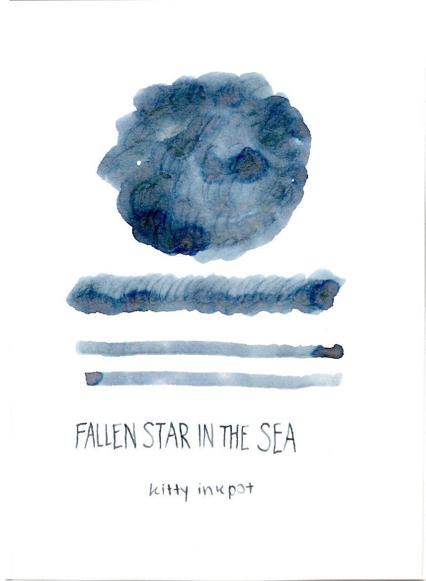 Fallen Star in the Sea - Kitty Inkpot Fountain Pen Ink