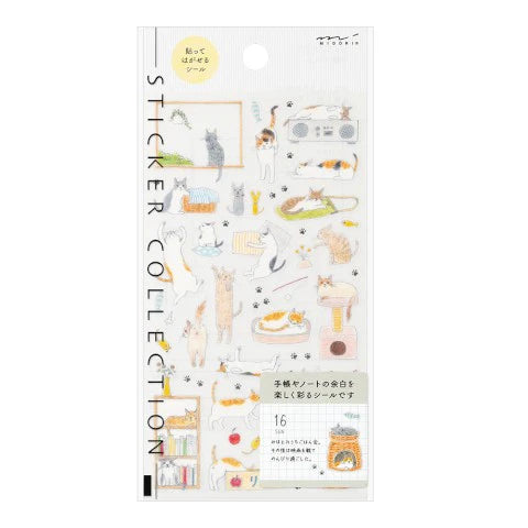 Midori Stickers – M Cat