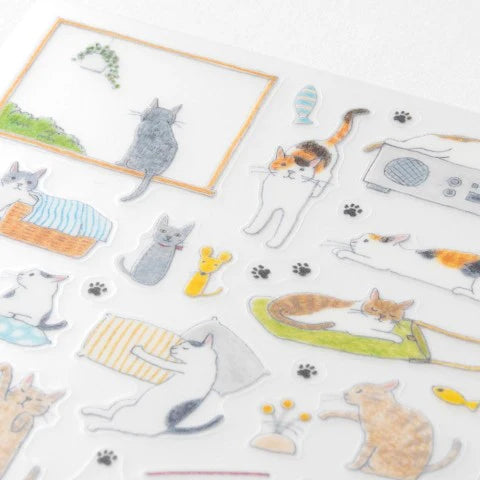 Midori Stickers – M Cat