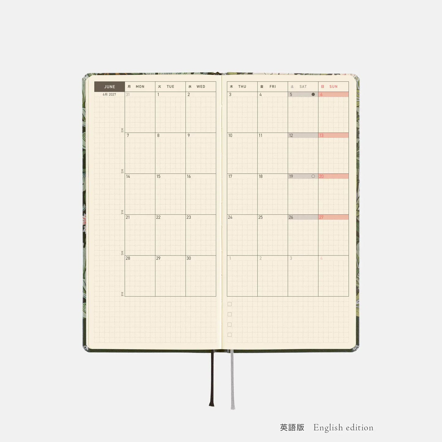 Hobonichi Techo Weeks 2027 -  V&A Series: Leicester