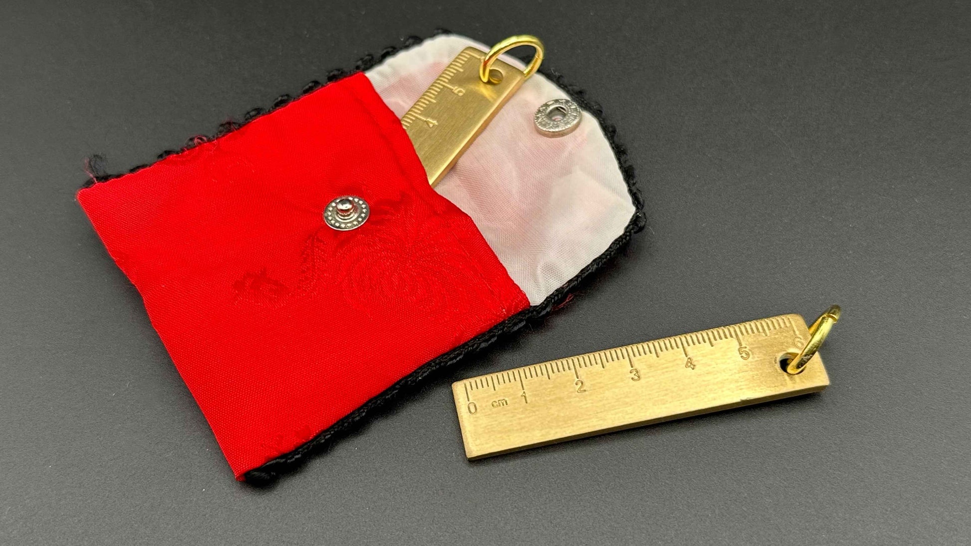 The Measure of Ink – Brass Ruler Charm
