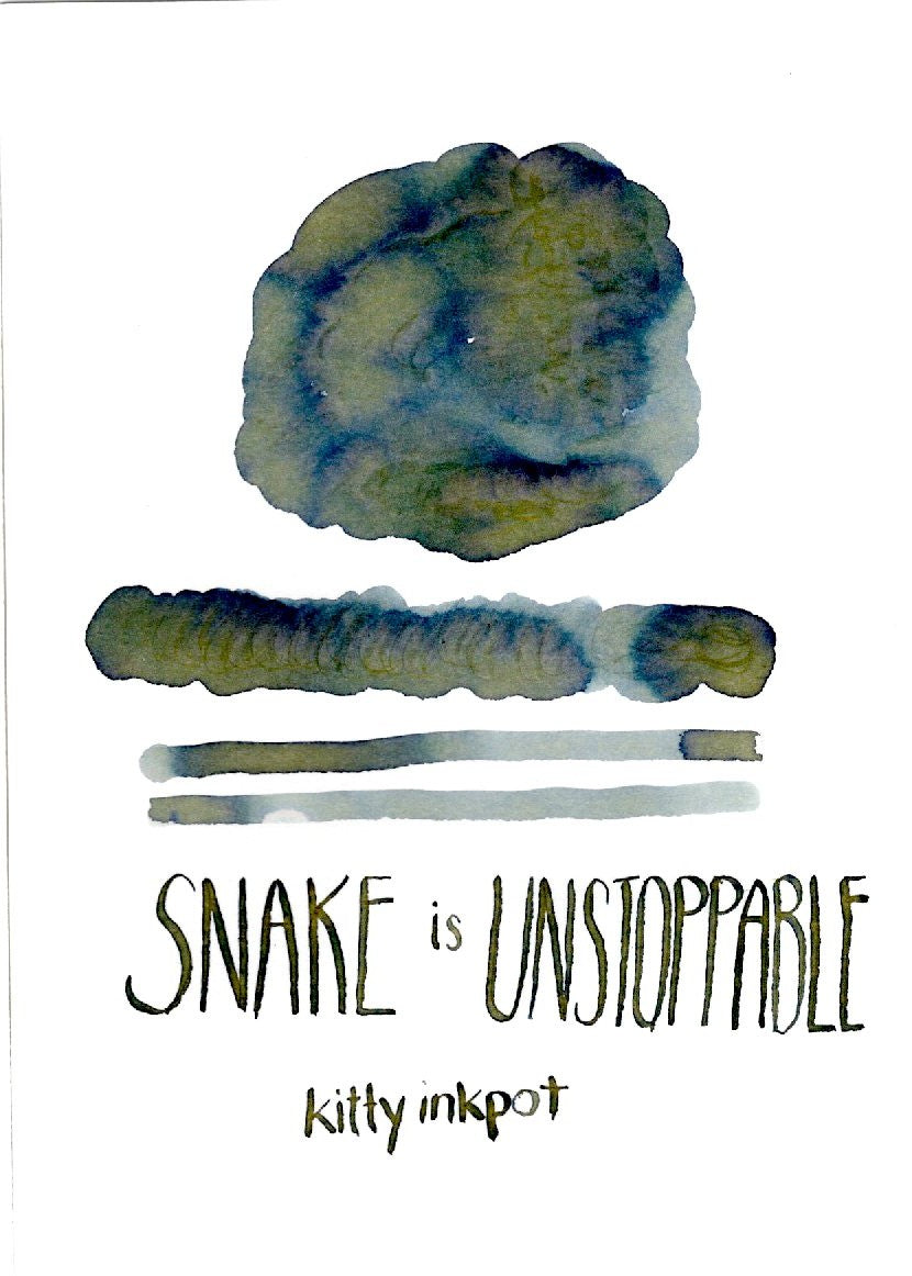 Snake is Unstoppable - Kitty Inkpot Fountain Pen Ink