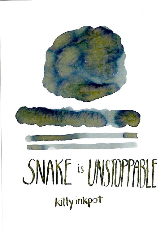 Snake is Unstoppable - Kitty Inkpot Fountain Pen Ink